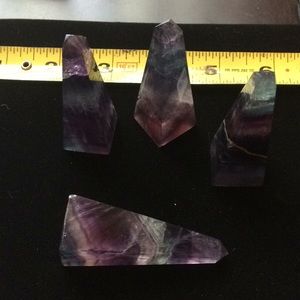 5/$25 or $9 each RAINBOW FLUORITE OBELISK